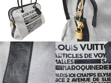 Load image into Gallery viewer, LOUISVUITTON ルイヴィトン トラベラー アーティクル ダ ヴォワヤージュ トートバッグ M92806 グレー ブラック 美品 中古 50878