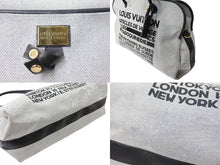 Load image into Gallery viewer, LOUISVUITTON ルイヴィトン トラベラー アーティクル ダ ヴォワヤージュ トートバッグ M92806 グレー ブラック 美品 中古 50878