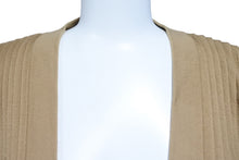 画像をギャラリービューアに読み込む, LOEWE ロエベ ストライプ ニットセーター カーディガン 22AW イタリア製 ウール ブラウン サイズS 美品 中古 50949