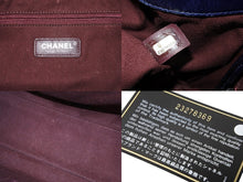 画像をギャラリービューアに読み込む, CHANEL シャネル ボーイシャネル ココマーク 2WAYチェーンショルダーバッグ 23番台 レザー ネイビー シルバー 美品 中古 51006