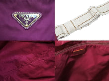 Load image into Gallery viewer, PRADA プラダ ロボットモチーフナイロンショルダーバッグ 2WAYバッグ BR2897 イタリア製 ナイロン レザー ボルドー 美品 中古 51131