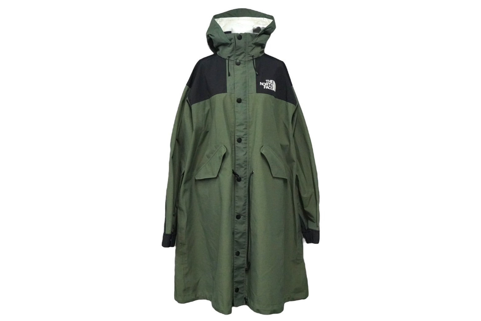 THE NORTH FACE × sacai ザノースフェイス サカイ 17AW ナイロン モッズ コート カーキ NP6171SA ロゴ サイズM  美品 中古 51178 – Casanova Vintage