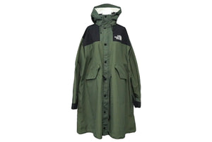 THE NORTH FACE × sacai ザノースフェイス サカイ 17AW ナイロン モッズ コート カーキ NP6171SA ロゴ サイズM 美品 中古 51178