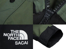 Load image into Gallery viewer, THE NORTH FACE × sacai ザノースフェイス サカイ 17AW ナイロン モッズ コート カーキ NP6171SA ロゴ サイズM 美品 中古 51178