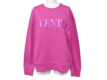 画像をギャラリービューアに読み込む, 極美品 Valentino ヴァレンチノ ロゴ クルーネックスウェットシャツ XB3MF14Y6WT コットン ピンク サイズS 中古 4b005118