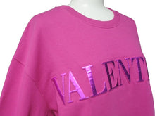 画像をギャラリービューアに読み込む, 極美品 Valentino ヴァレンチノ ロゴ クルーネックスウェットシャツ XB3MF14Y6WT コットン ピンク サイズS 中古 4b005118