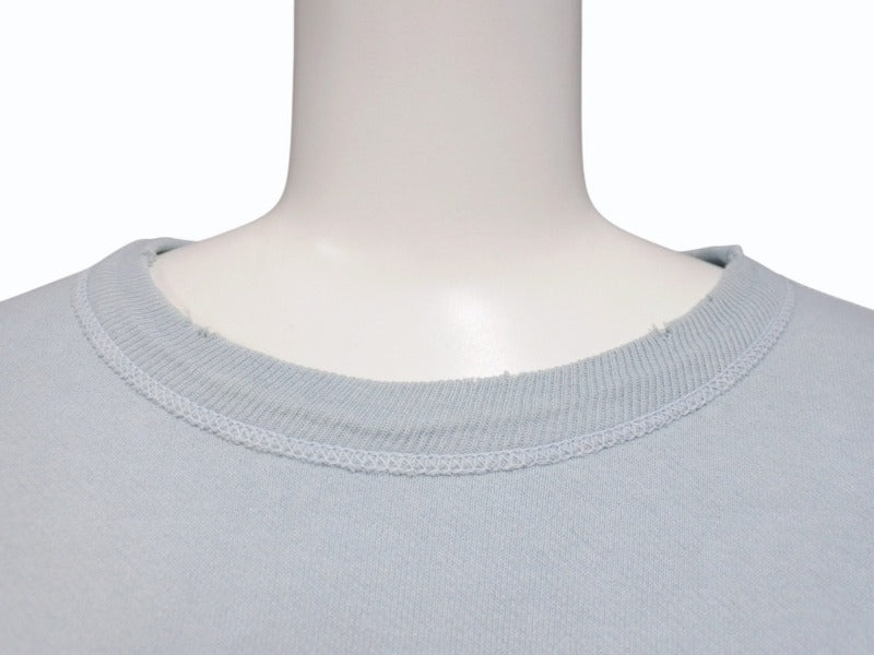 New and unused SAINT Mxxxxxx St. Michael crew neck sweatshirt SM-YS1-0000-038 Blue Cotton Size S Used 4b005120
