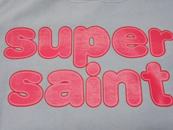 新品未使用 SAINT Mxxxxxx セントマイケル クルーネックスウェット SM-YS1-0000-038 ブルー コットン サイズS 中古 4b005120