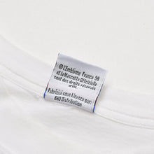 Load image into Gallery viewer, FRANCE 98 公式アートグラフィックTシャツ 1998年 ワールドカップ フランス大会 W杯 ホワイト サイズ不明 サッカー サンドニ S.デキュジス ポスターアート 美品 中古 4a005122