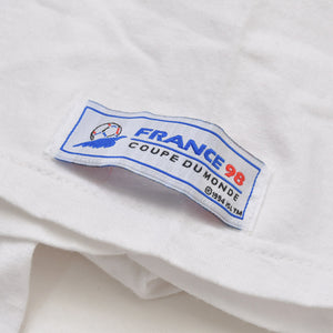 FRANCE 98 公式アートグラフィックTシャツ 1998年 ワールドカップ フランス大会 W杯 ホワイト サイズ不明 サッカー サンドニ S.デキュジス ポスターアート 美品 中古 4a005122