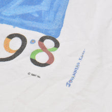Load image into Gallery viewer, FRANCE 98 公式アートグラフィックTシャツ 1998年 ワールドカップ フランス大会 W杯 ホワイト サイズ不明 サッカー ファビアンジュアノー エッフェル塔 美品 中古 4a005123
