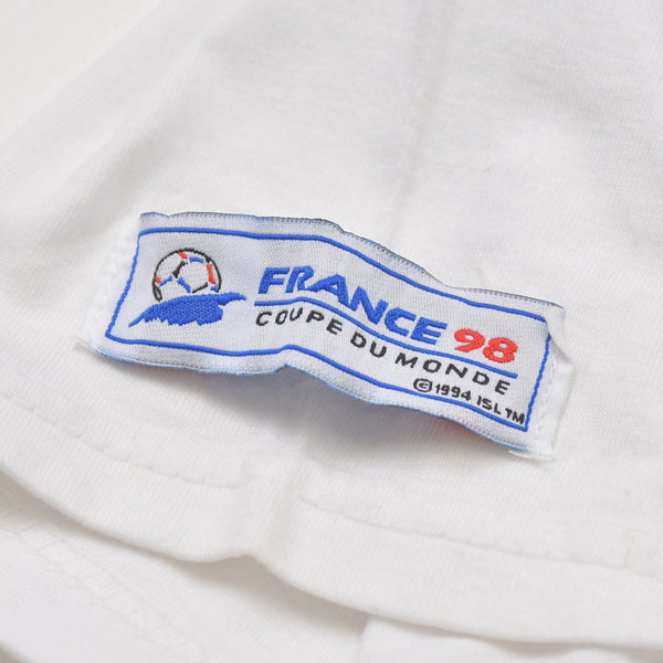 新品未使用 FRANCE 98 公式アートグラフィックTシャツ 1998年 ワールドカップ フランス大会 W杯 サッカー Mサイズ 中古 4a005124