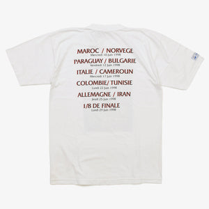 新品未使用 FRANCE 98 公式アートグラフィックTシャツ 1998年 ワールドカップ フランス大会 W杯 サッカー Mサイズ 中古 4a005124