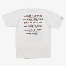 Load image into Gallery viewer, 新品未使用 FRANCE 98 公式アートグラフィックTシャツ 1998年 ワールドカップ フランス大会 W杯 サッカー モンペリエ ホワイト ビセンテソルソナ デッドストック Mサイズ 中古 4a005124
