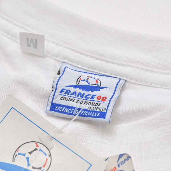 新品未使用 FRANCE 98 公式アートグラフィックTシャツ 1998年 ワールドカップ フランス大会 W杯 サッカー Mサイズ 中古 4a005124