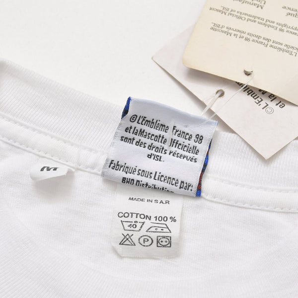 新品未使用 FRANCE 98 公式アートグラフィックTシャツ 1998年 ワールドカップ フランス大会 W杯 サッカー Mサイズ 中古 4a005124