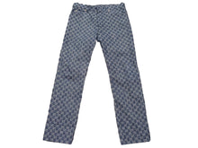 画像をギャラリービューアに読み込む, GUCCI グッチ GGロゴエコウォッシュド ズボン パンツ 649110 XDBIP サイズ 34 ブラウン インディゴブルー 美品 中古 51378