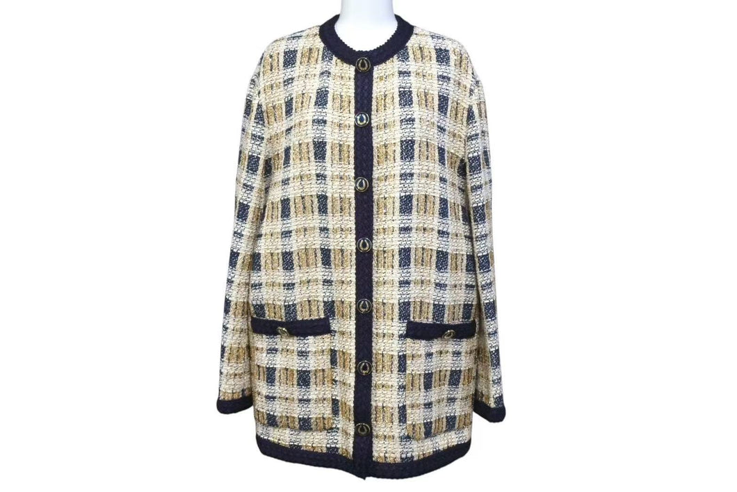 新品同様 GUCCI グッチ ツイードジャケット アウター 691452 ZAIU7  