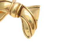 画像をギャラリービューアに読み込む, BALENCIAGA バレンシアガ バレッタ アクセサリー 小物 髪留め リボン フランス製 GP ゴールド 良品 中古 51424