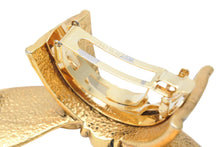 画像をギャラリービューアに読み込む, BALENCIAGA バレンシアガ バレッタ アクセサリー 小物 髪留め リボン フランス製 GP ゴールド 良品 中古 51424