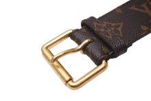 画像をギャラリービューアに読み込む, LOUIS VUITTON ルイ ヴィトン モノグラム サンチュールポシェット デュオ ベルト ブラウン サイズ80/32 M9836 良品 中古 51529