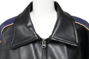 ST.LOUIS RAMS Saint Louis Rams Leather Jacket Rider's Jacket 58RG0034LA00U053 Navy Black Beige Size S Excellent Condition Used 51725
