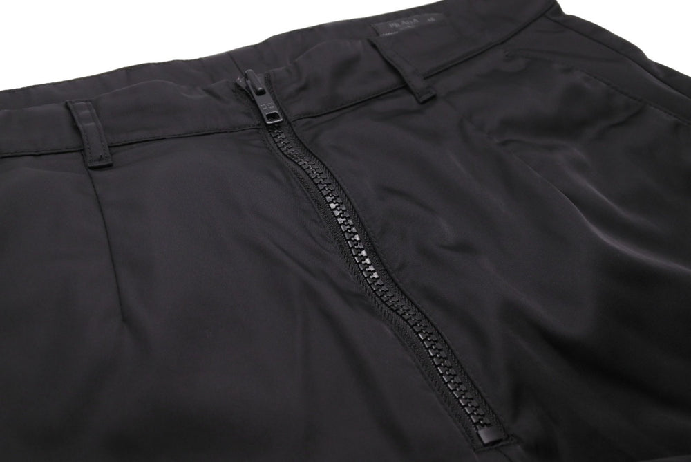 PRADA Prada Pants RN.98339 CA.34767 Men's Nylon Black Black Hardware Size 46 Good Condition Used 51741