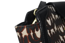 Load image into Gallery viewer, MIUMIU ミュウミュウ ジャガード マドラス ショルダーバッグ ブラック ゴートレザー 5BH131 ロゴ ゴールド金具 美品 中古 4b005175