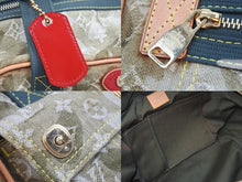 画像をギャラリービューアに読み込む, LOUIS VUITTON ルイヴィトン 美品 M95772 村上隆 モノグラム カモフラージュ デニム ジャスミン ハンドバッグ 中古 51750