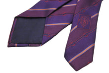 画像をギャラリービューアに読み込む, GUCCI グッチ ネクタイ ストライプ トムブラウン期 GG柄 ロゴ シルク パープル ブルー オレンジ レッド 美品 中古 51802