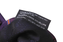 画像をギャラリービューアに読み込む, GUCCI グッチ ネクタイ ストライプ トムブラウン期 GG柄 ロゴ シルク パープル ブルー オレンジ レッド 美品 中古 51802