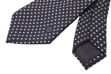 画像をギャラリービューアに読み込む, GUCCI グッチ ネクタイ 紳士 ブラック ホワイト シルク 水玉 総柄 服飾小物 トムフォード期 美品 中古 51810