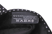 画像をギャラリービューアに読み込む, GUCCI グッチ ネクタイ 紳士 ブラック ホワイト シルク 水玉 総柄 服飾小物 トムフォード期 美品 中古 51810