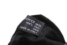 画像をギャラリービューアに読み込む, GUCCI グッチ ネクタイ 水玉 総柄 服飾小物 トムフォード期 シルク ブルー ゴールド ブラック 美品 中古 51814