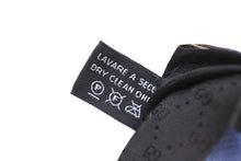 画像をギャラリービューアに読み込む, GUCCI グッチ ネクタイ 水玉 総柄 服飾小物 トムフォード期 シルク ブルー ゴールド ブラック 美品 中古 51814