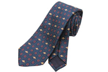 画像をギャラリービューアに読み込む, GUCCI グッチ ミケーレ ネクタイ 極美品 紳士 ネイビー レッド グリーン 148x7cm GGデザイン 中古 51816