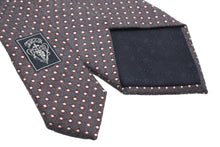 画像をギャラリービューアに読み込む, GUCCI グッチ ネクタイ スーツ 紳士 ドット柄 ロゴ コットン グレー レッド シルバー 美品 中古 51817