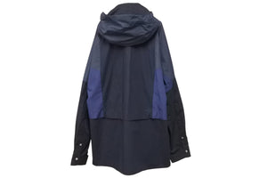 Sacai サカイ ジャケット 21-02582M 21AW メンズ ブラック ネイビー コットン リネン サイズ2 美品 中古 51853