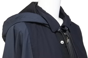 Sacai サカイ ジャケット 21-02582M 21AW メンズ ブラック ネイビー コットン リネン サイズ2 美品 中古 51853