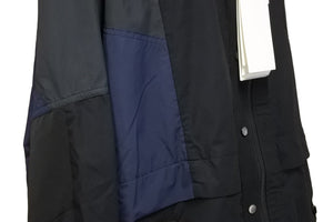 Sacai サカイ ジャケット 21-02582M 21AW メンズ ブラック ネイビー コットン リネン サイズ2 美品 中古 51853