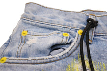 画像をギャラリービューアに読み込む, 新品未使用 Endless Denim エンドレスデニム ASAP Bari デニムパンツ インディゴ イエロー サイズ34 中古 51918