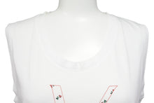 画像をギャラリービューアに読み込む, YVESSAINTLAURENT イヴサンローラン タンクトップ チェリー ロゴ 242779 Y1LOG コットン ホワイト サイズ38 美品 中古 51949