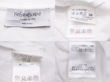 画像をギャラリービューアに読み込む, YVESSAINTLAURENT イヴサンローラン タンクトップ チェリー ロゴ 242779 Y1LOG コットン ホワイト サイズ38 美品 中古 51949