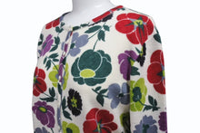 Load image into Gallery viewer, Christian Dior クリスチャンディオール ニットカーディガン 1A13077059 サイズ38 ウール カシミヤ 花柄 総柄 美品 中古 4b005200
