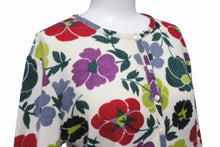 Load image into Gallery viewer, Christian Dior クリスチャンディオール ニットカーディガン 1A13077059 サイズ38 ウール カシミヤ 花柄 総柄 美品 中古 4b005200