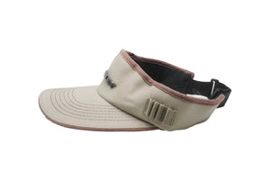 Oakley Sun Visor Logo Plate 35460 Made in China Cotton Beige Brown Silver Hardware Good Used 52022