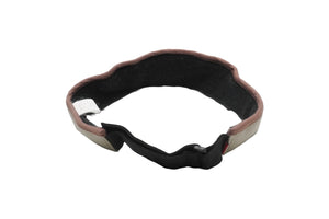 Oakley Sun Visor Logo Plate 35460 Made in China Cotton Beige Brown Silver Hardware Good Used 52022