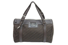 Load image into Gallery viewer, Christian Dior クリスチャンディオール ハンドバッグ 07-BO-0036 コットンキャンバス レザー シルバー金具 美品 中古 52028