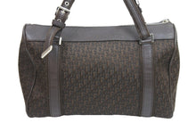 Load image into Gallery viewer, Christian Dior クリスチャンディオール ハンドバッグ 07-BO-0036 コットンキャンバス レザー シルバー金具 美品 中古 52028