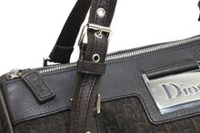Load image into Gallery viewer, Christian Dior クリスチャンディオール ハンドバッグ 07-BO-0036 コットンキャンバス レザー シルバー金具 美品 中古 52028